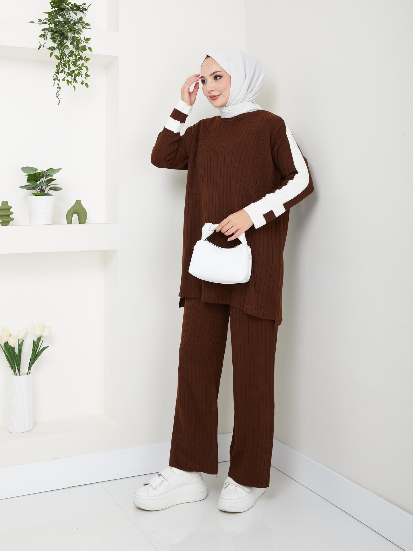 Ensemble 2 Pièces en Tricot Taille Standard Réf9EFSUN