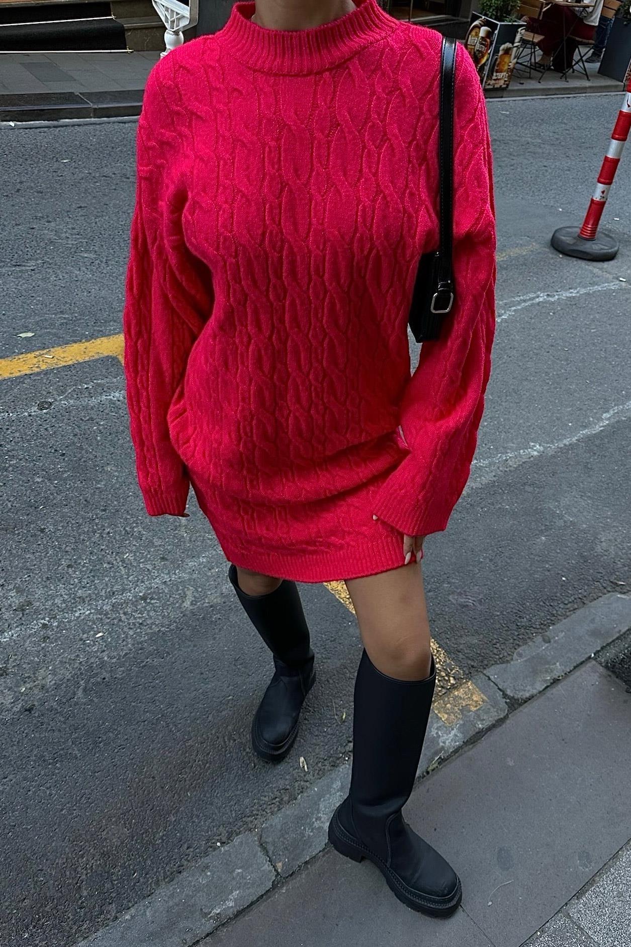 Pull Robe à motif en tricot Taille Standard Réf2537