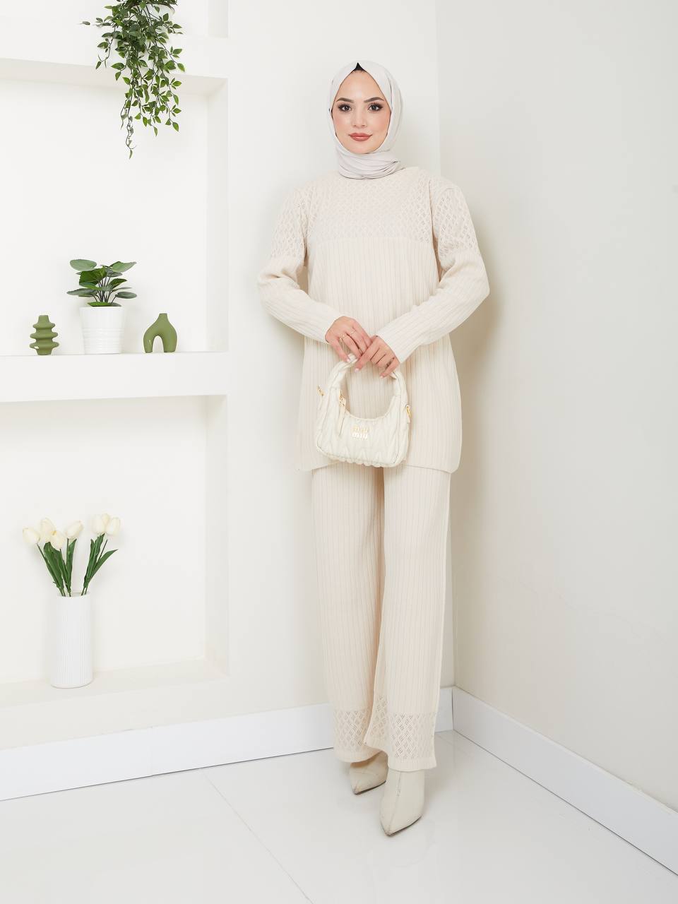 Ensemble 2 Pièces en Tricot Taille Standard Réf8EFSUN