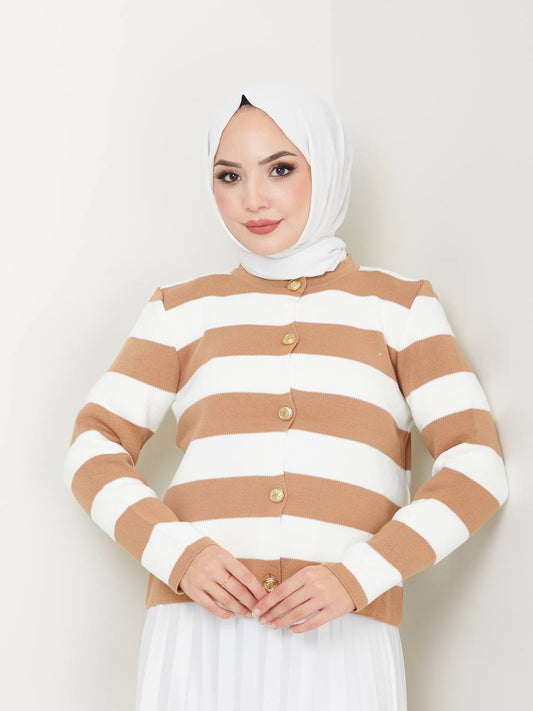 Blouse en Tricot boutonné Taille Standard Réf6EFSUN