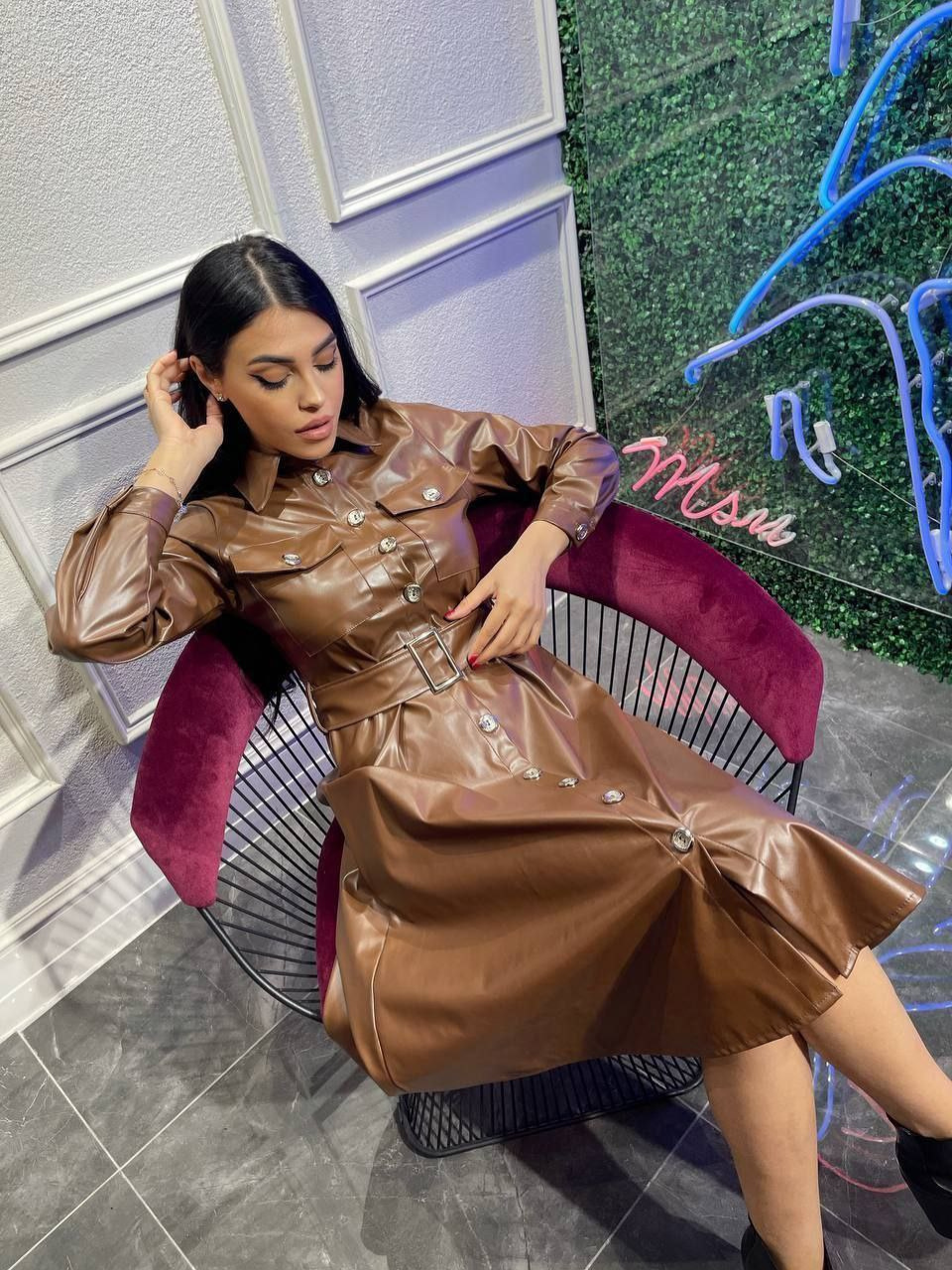 Robe Faux Cuir Réf MSN