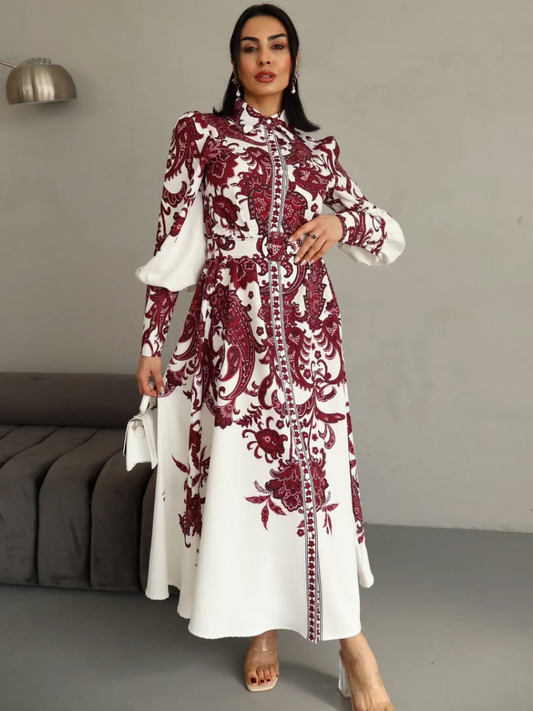 Robe longue à imprimé floral REFSUM2025