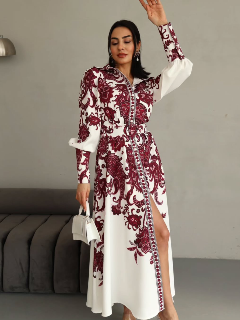 Robe longue à imprimé floral REFSUM2025