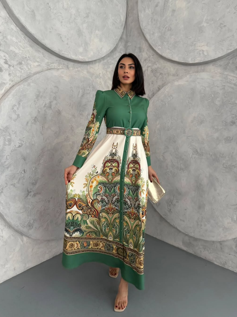 Robe longue Versace inspired REFSUM2025