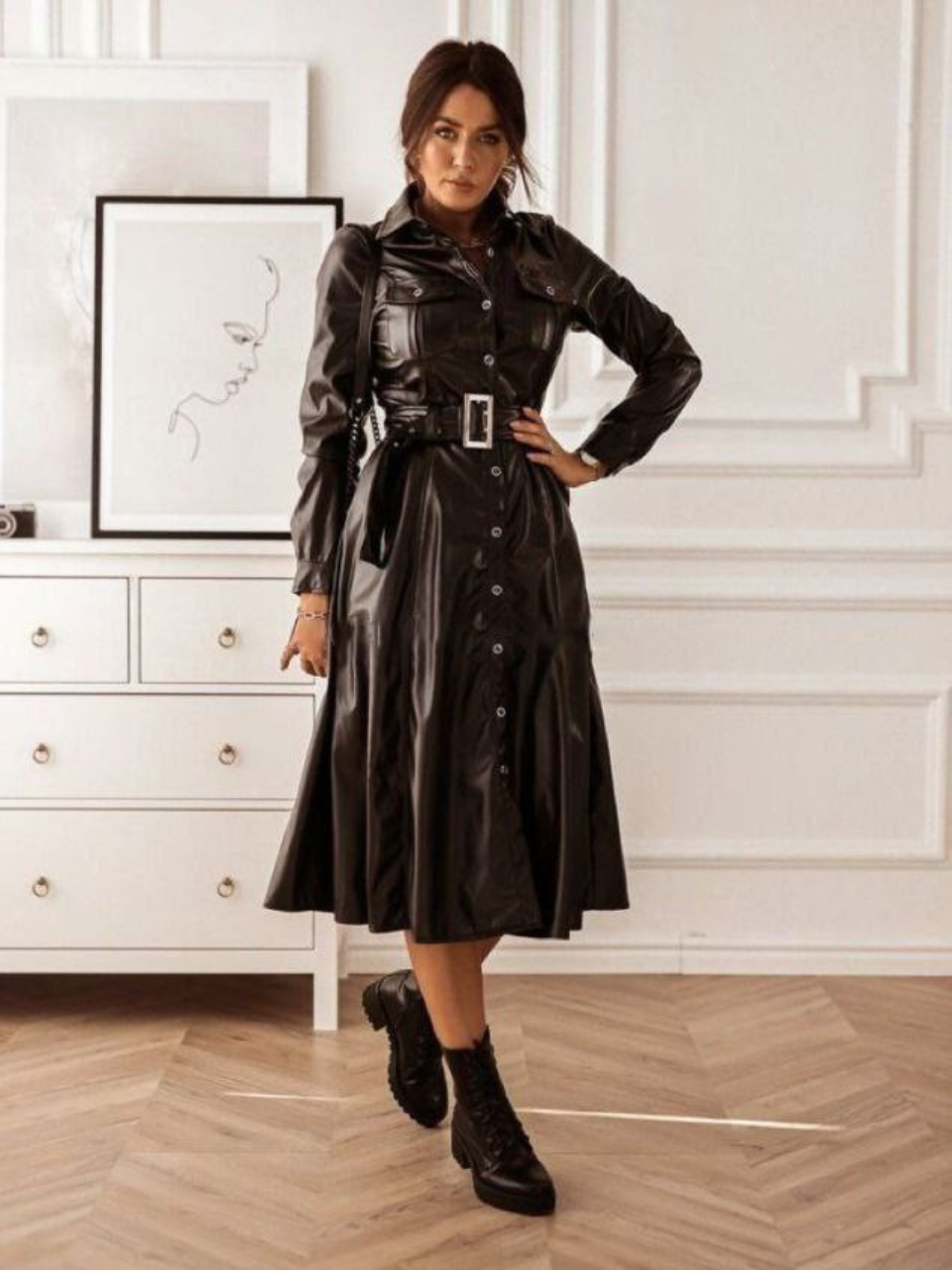 Robe Faux Cuir Réf MSN