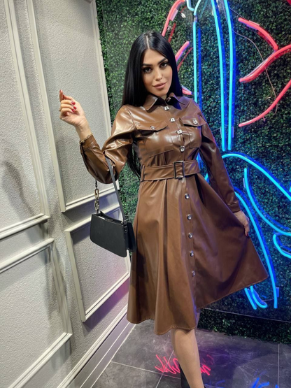 Robe Faux Cuir Réf MSN