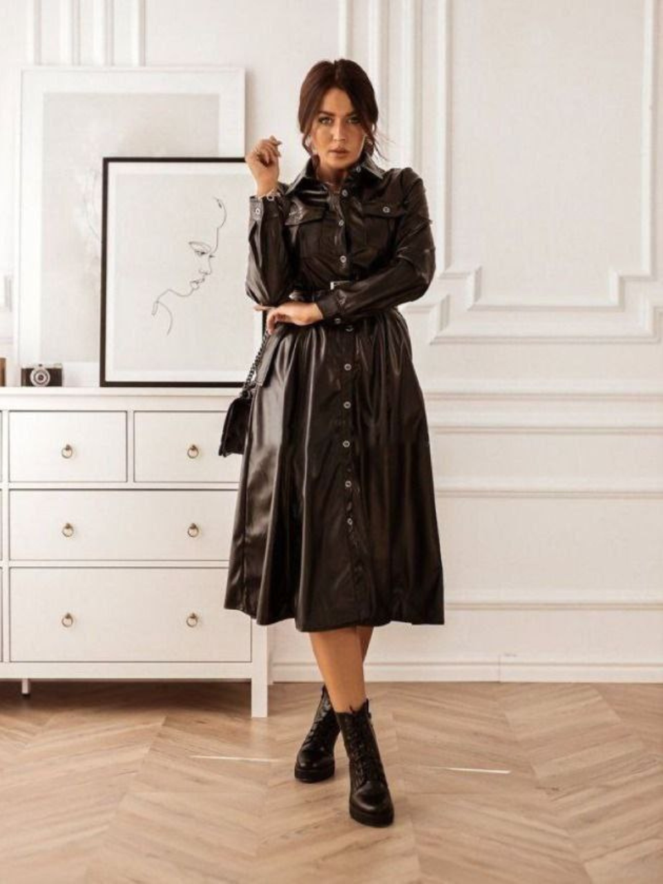 Robe Faux Cuir Réf MSN