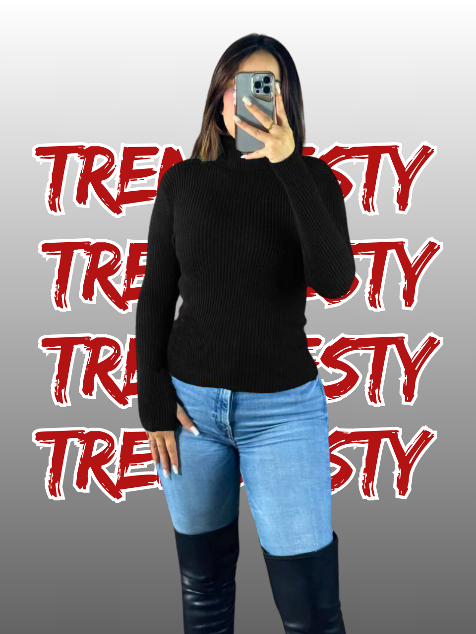 Pulls à col montant Taille Standard