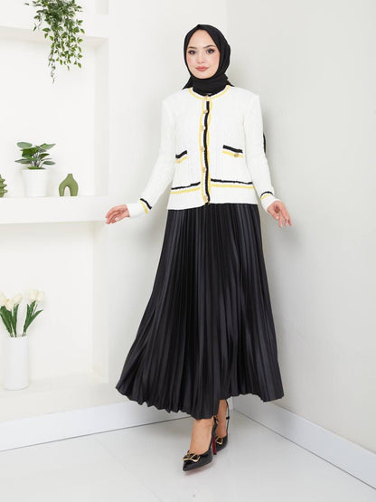 Blouse en Tricot boutonné Taille Standard Réf6BEFSUN