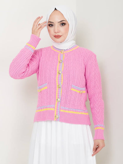 Blouse en Tricot boutonné Taille Standard Réf6BEFSUN