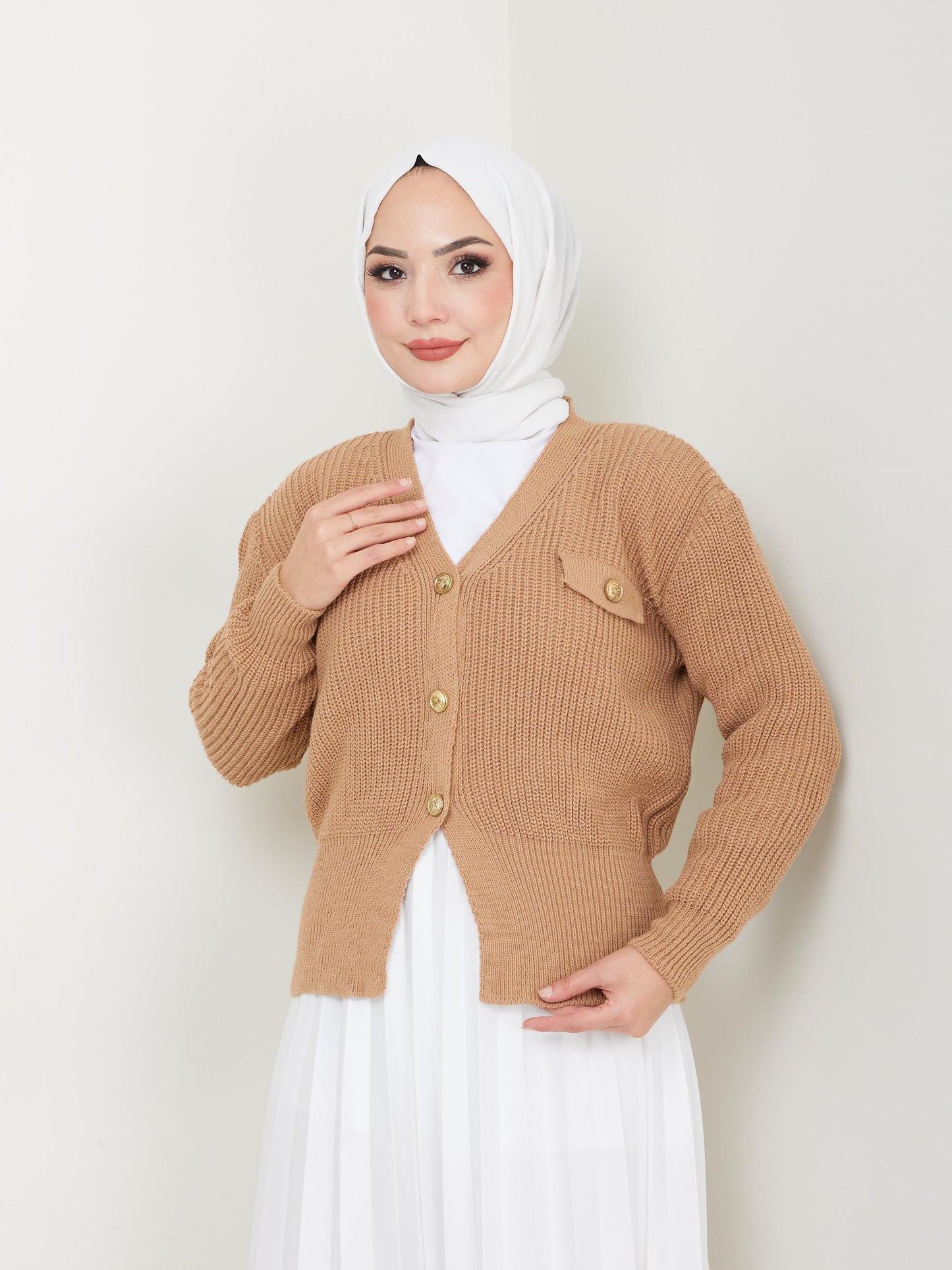 Blouse en Tricot boutonné Taille Standard Réf6CEFSUN