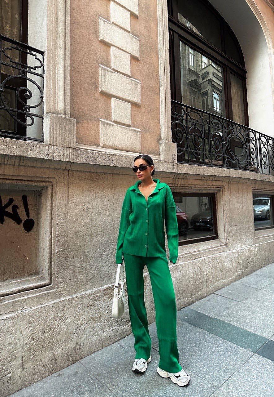 Ensemble 2 Pièces en tricots texturés Taille standard Réf9432