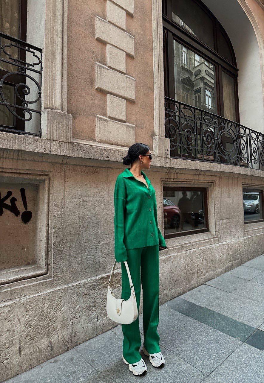 Ensemble 2 Pièces en tricots texturés Taille standard Réf9432