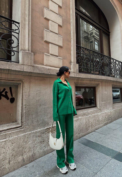 Ensemble 2 Pièces en tricots texturés Taille standard Réf9432