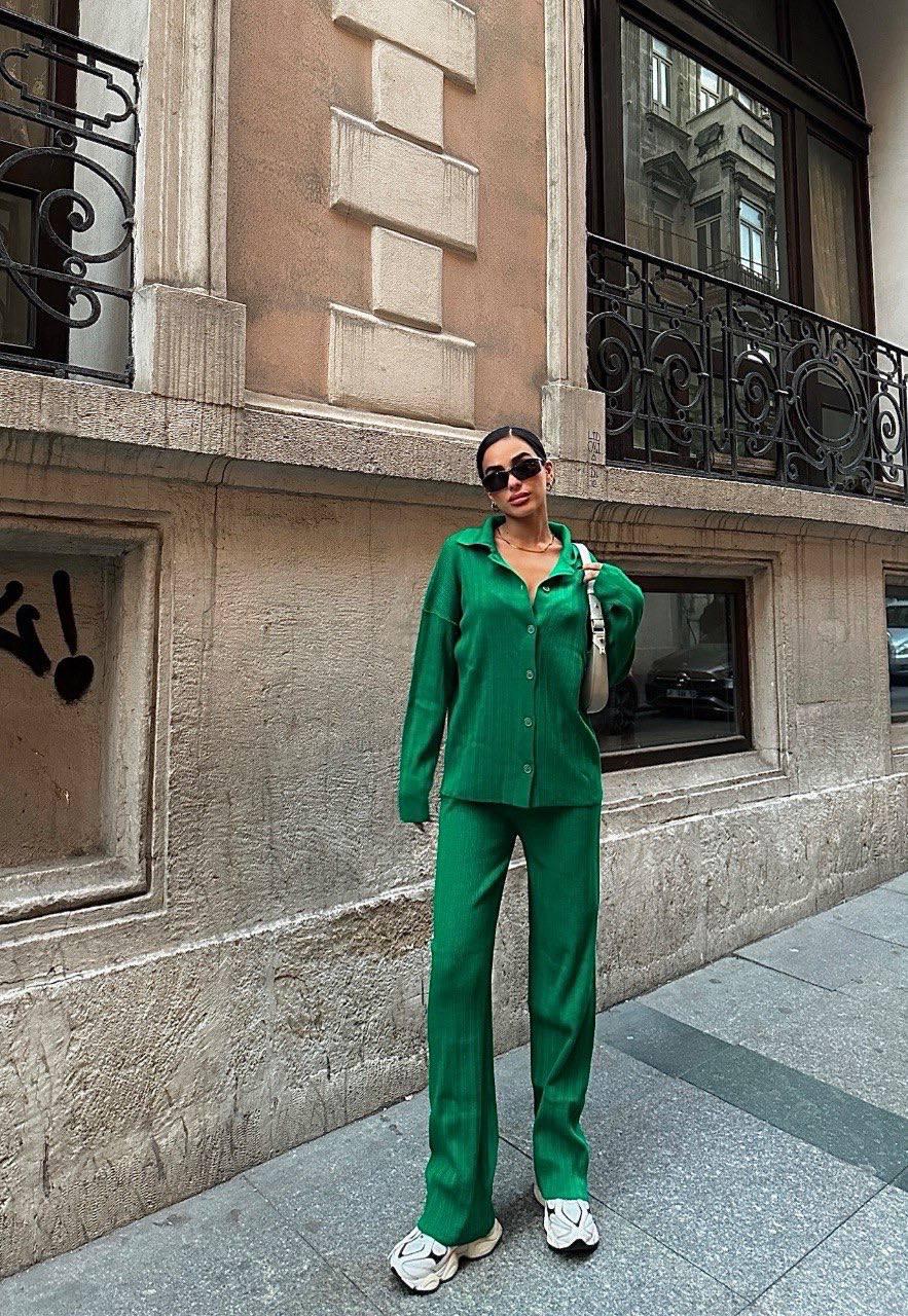 Ensemble 2 Pièces en tricots texturés Taille standard Réf9432