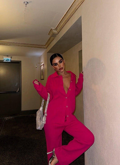 Ensemble 2 Pièces en tricots texturés Taille standard Réf9432