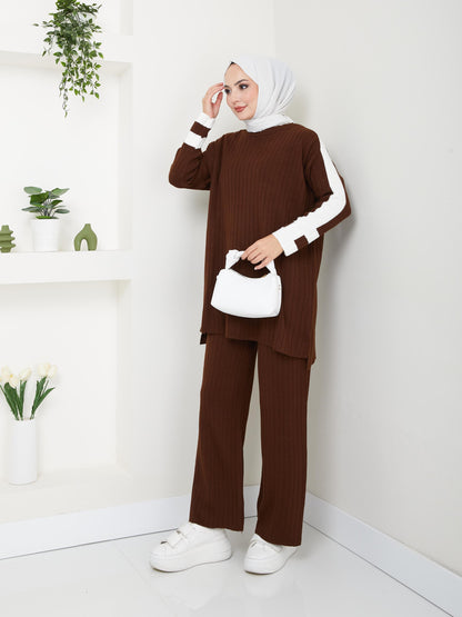 Ensemble 2 Pièces en Tricot Taille Standard Réf9EFSUN