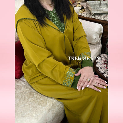 جلابة من قطعتين مصنوعة من الكريب الرائع - TRENDIESTY