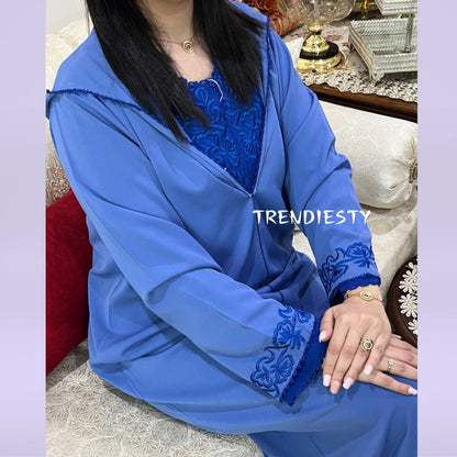 جلابة من قطعتين مصنوعة من الكريب الرائع - TRENDIESTY