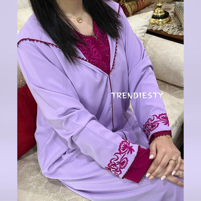 جلابة من قطعتين مصنوعة من الكريب الرائع - TRENDIESTY