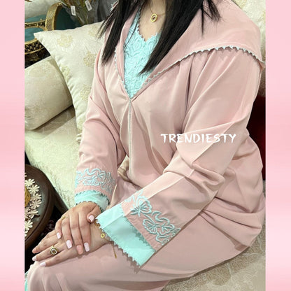 جلابة من قطعتين مصنوعة من الكريب الرائع - TRENDIESTY