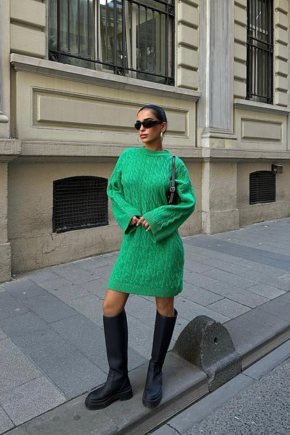 Pull Robe à motif en tricot Taille Standard Réf2537