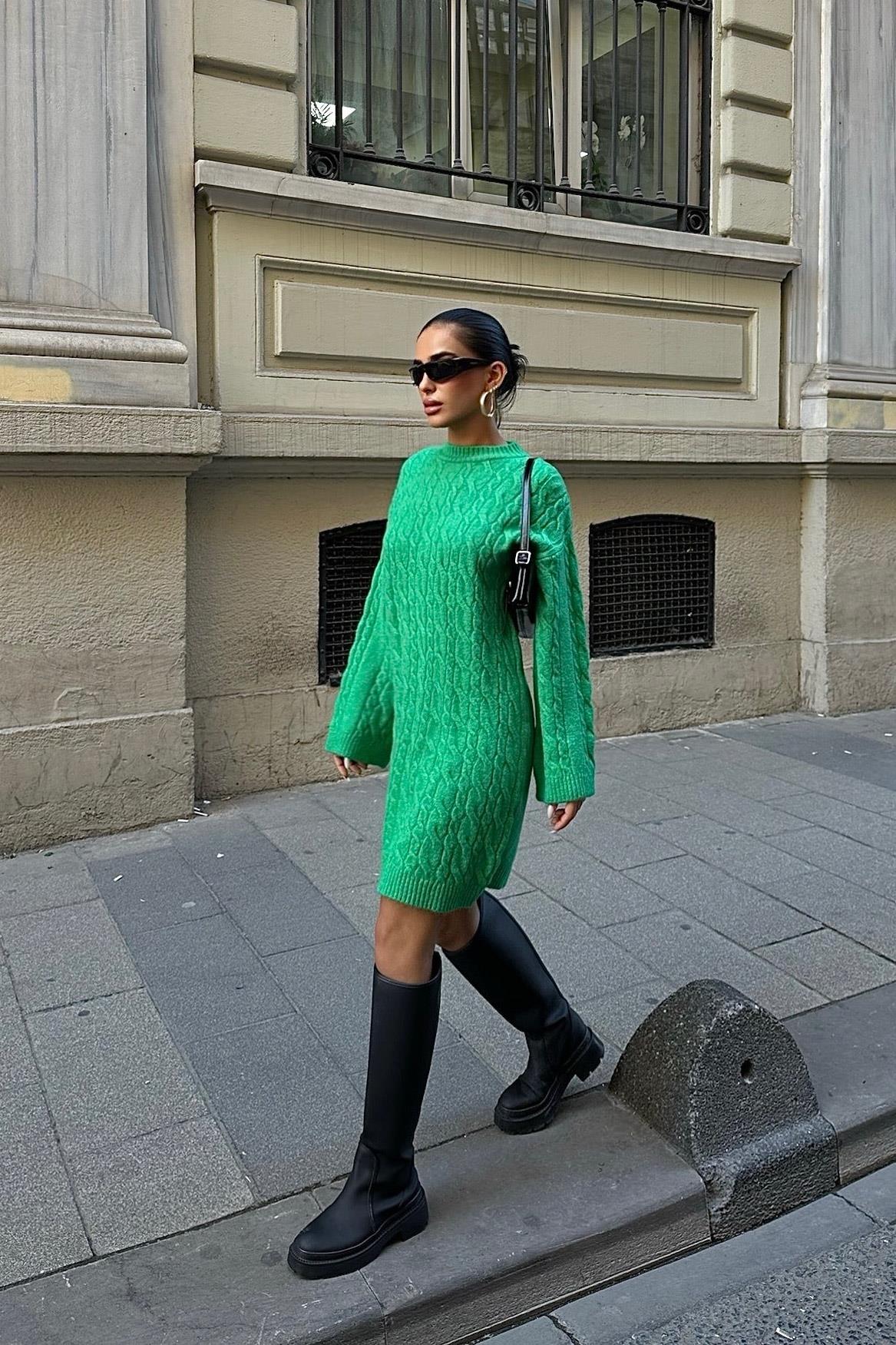 Pull Robe à motif en tricot Taille Standard Réf2537