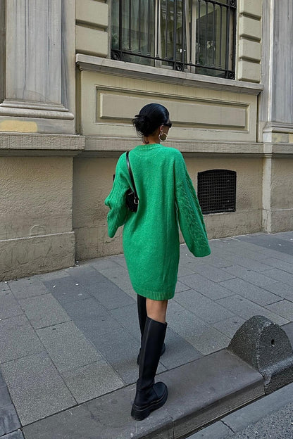 Pull Robe à motif en tricot Taille Standard Réf2537