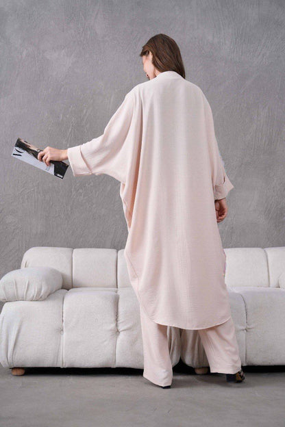 Ensemble Kimono 2 Pièces à fleurs 3D REFWTR2025