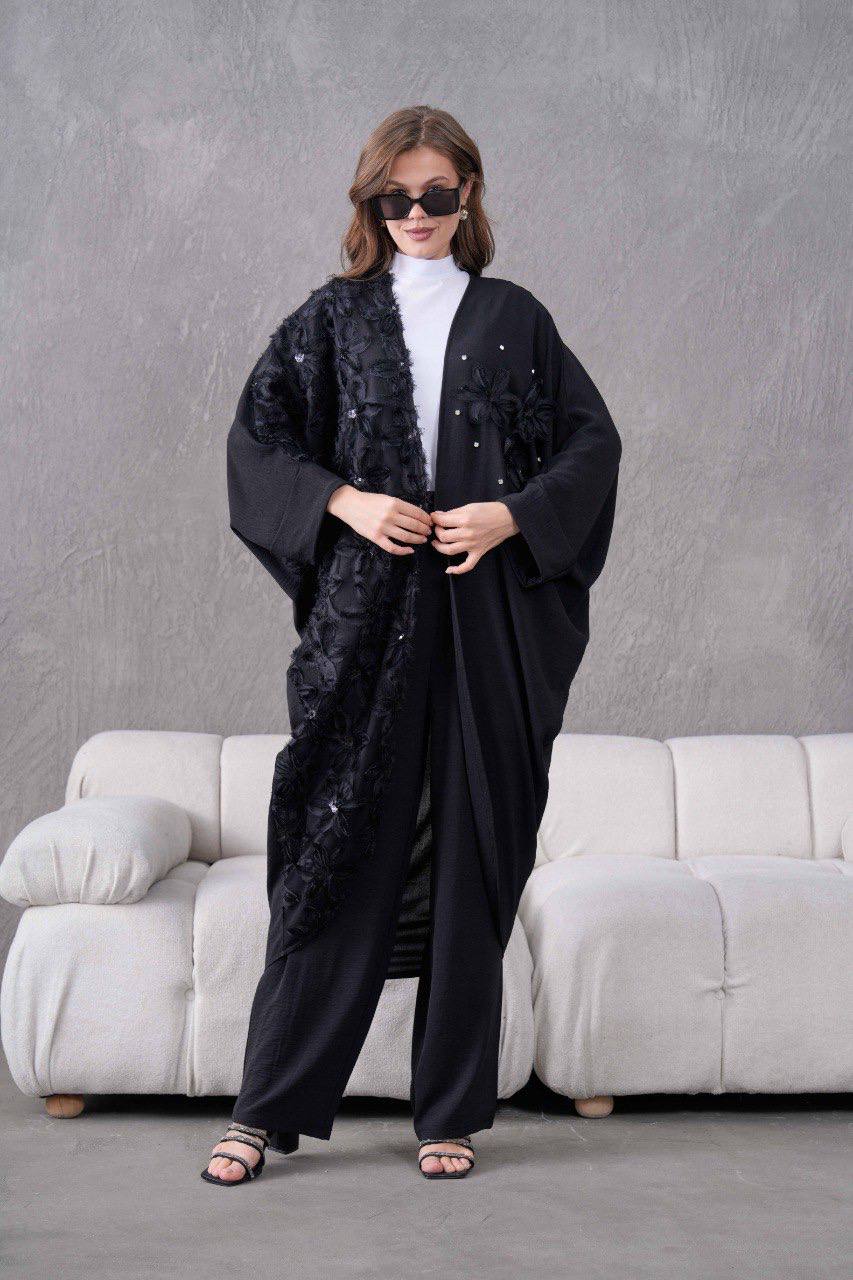 Ensemble Kimono 2 Pièces à fleurs 3D REFWTR2025