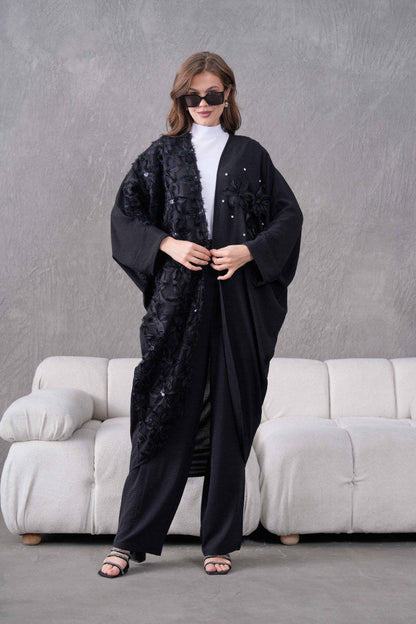 Ensemble Kimono 2 Pièces à fleurs 3D REFWTR2025