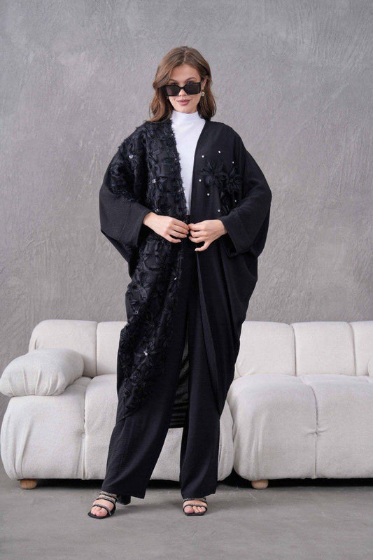 Ensemble Kimono 2 Pièces à fleurs 3D REFWTR2025