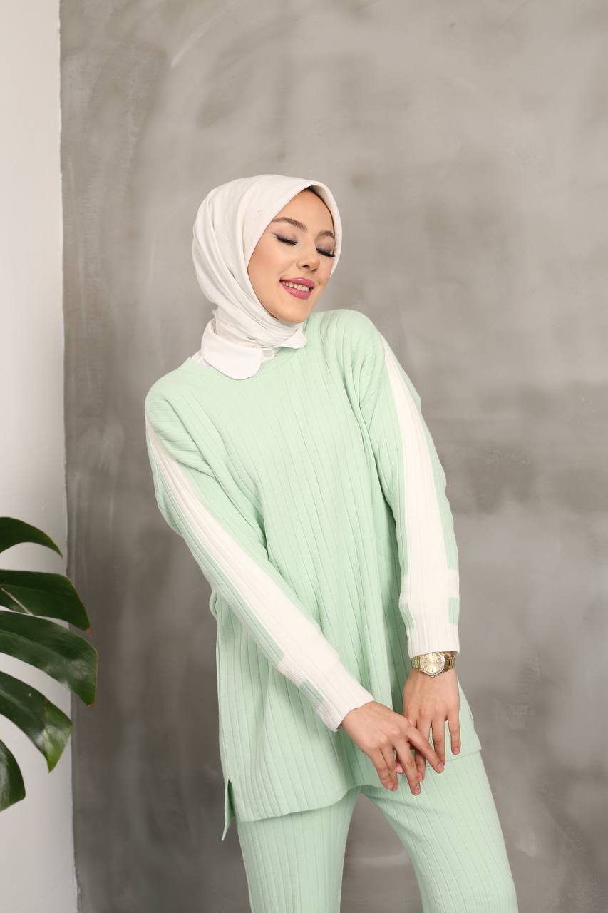 Ensemble 2 Pièces en Tricot Taille Standard Réf9EFSUN