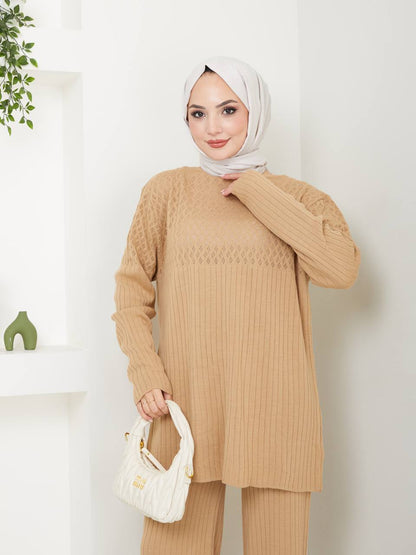 Ensemble 2 Pièces en Tricot Taille Standard Réf8EFSUN