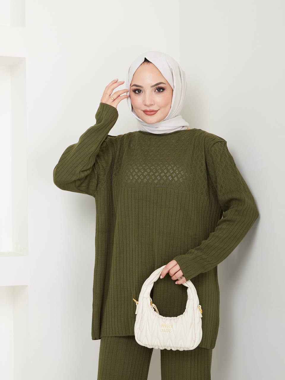 Ensemble 2 Pièces en Tricot Taille Standard Réf8EFSUN