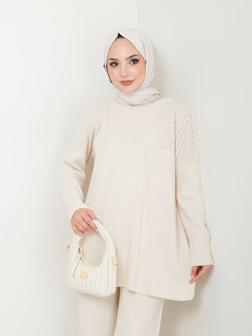 Ensemble 2 Pièces en Tricot Taille Standard Réf8EFSUN