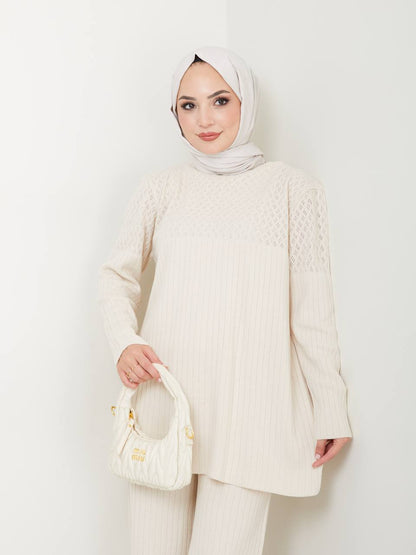 Ensemble 2 Pièces en Tricot Taille Standard Réf8EFSUN