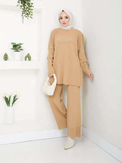 Ensemble 2 Pièces en Tricot Taille Standard Réf8EFSUN