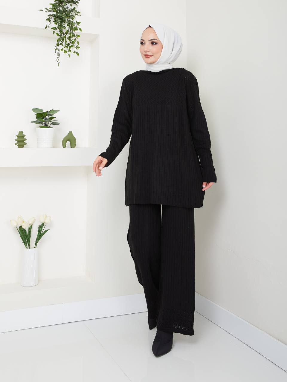 Ensemble 2 Pièces en Tricot Taille Standard Réf8EFSUN