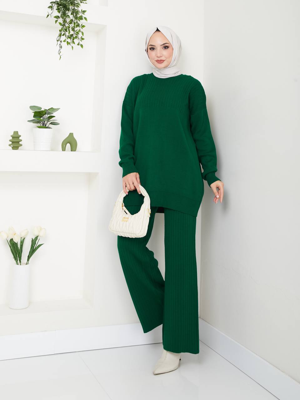 Ensemble 2 Pièces en Tricot Taille Standard Réf8EFSUN