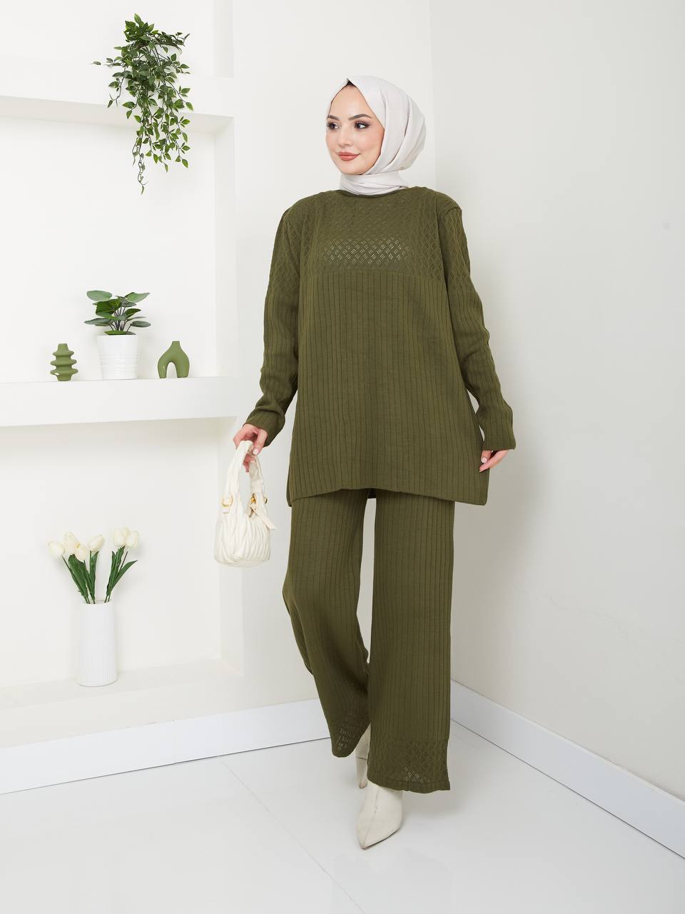 Ensemble 2 Pièces en Tricot Taille Standard Réf8EFSUN