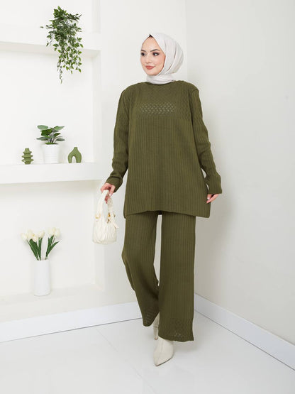 Ensemble 2 Pièces en Tricot Taille Standard Réf8EFSUN