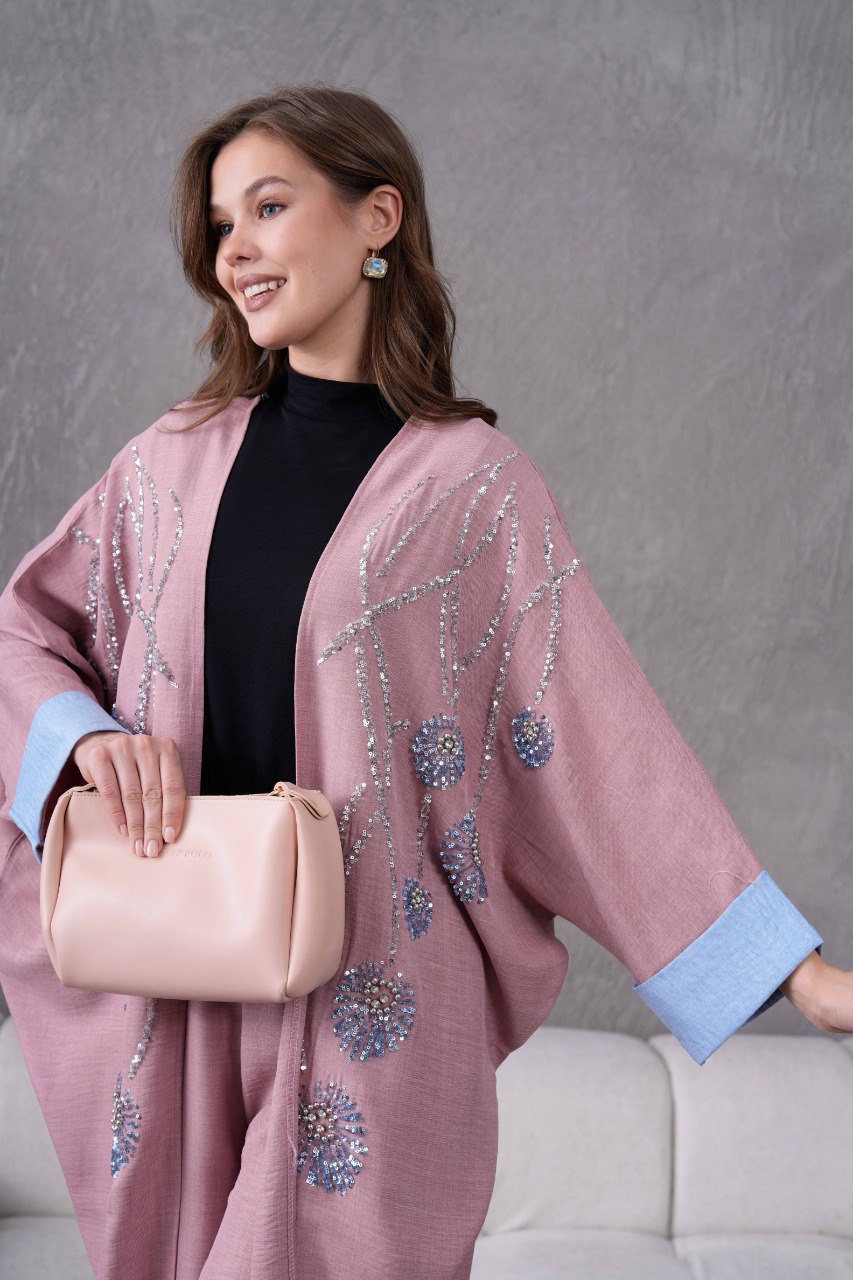 Ensemble Kimono 2 Pièces à fleurs 3D REFWTR2025