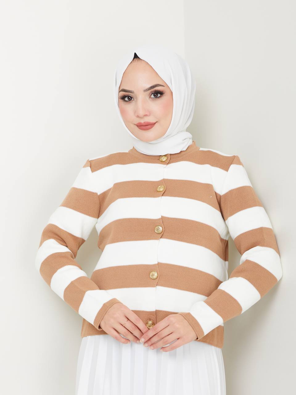 Blouse en Tricot boutonné Taille Standard Réf6EFSUN