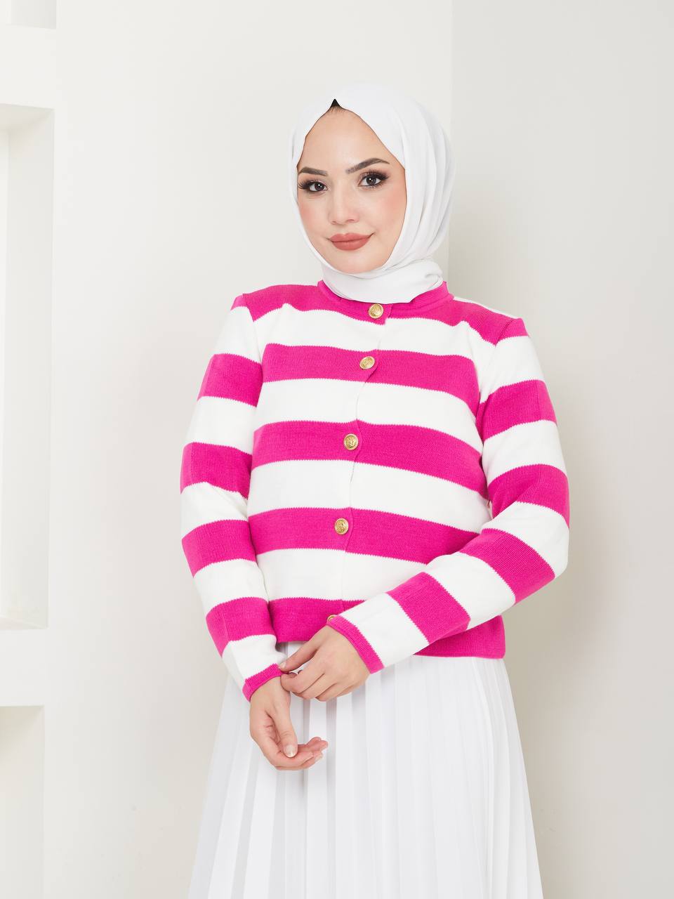 Blouse en Tricot boutonné Taille Standard Réf6EFSUN