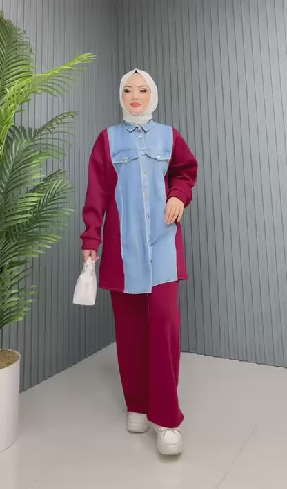 Enemble en coton x Jeans Réf1 EFSUN