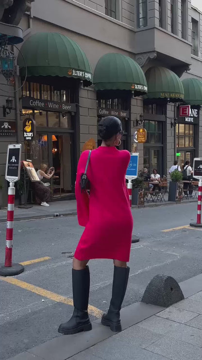 Pull Robe à motif en tricot Taille Standard Réf2537