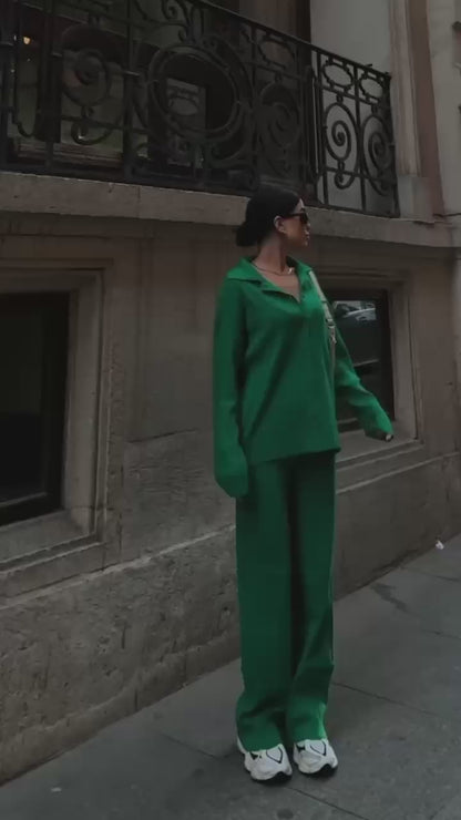 Ensemble 2 Pièces en tricots texturés Taille standard Réf9432