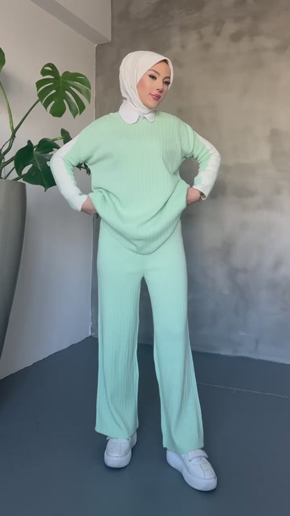 Ensemble 2 Pièces en Tricot Taille Standard Réf9EFSUN