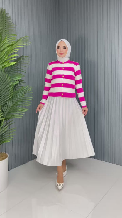 Blouse en Tricot boutonné Taille Standard Réf6EFSUN